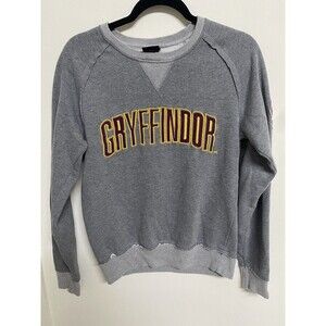 Wizarding World Of Harry Potter GRYFFINDOR Grey Crewneck Sweatshirt Women Small